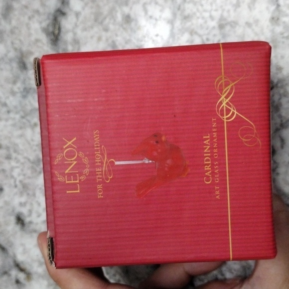 Lenox Other - Lenox For the Holidays Cardinal art glass Christmas ornament